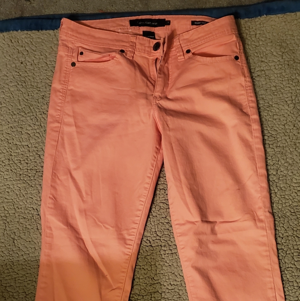 Pink capri pants